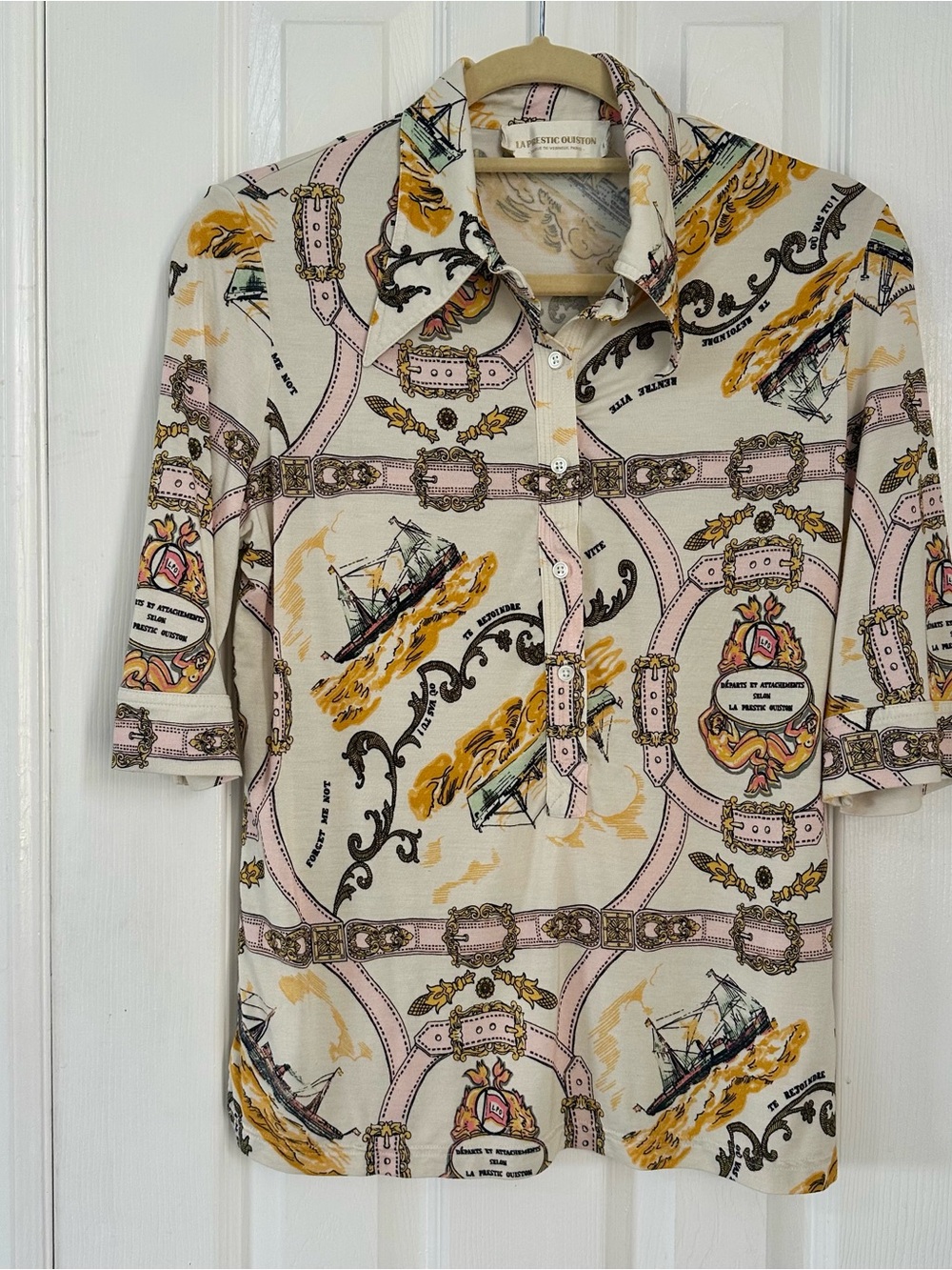 La Prestic Ouiston Half Sleeve Blouse Medium